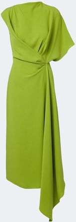 Roksanda Ilincic Elva asymmetric cr&ecirc;pe midi dress