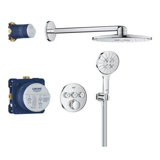GROHE Grohtherm smartcontrol regendoucheset - inbouw - hoofddouche rond 31cm - handdouche rond - chroom