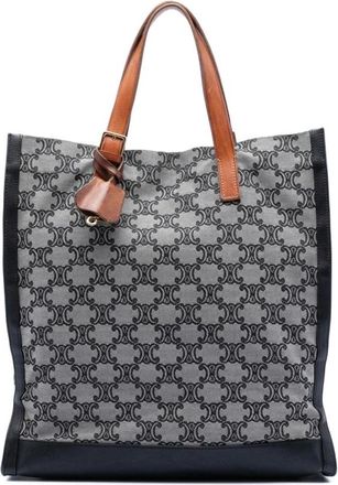 Celine Pre-owned Tote Bags, female, Gray, Size: ONE SIZE Pre-owned Canvas Tote Bag