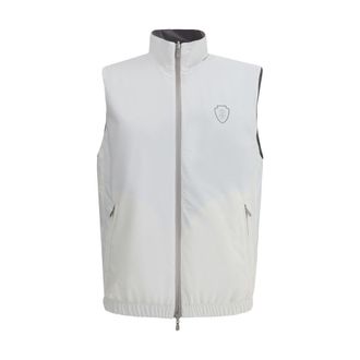 Brunello Cucinelli Omkeerbaar Waterdicht Vest Met Ritssluitingzakken
