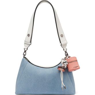 Karl Lagerfeld Nikole Mini Denim Crossbody in Light Denim at Nordstrom