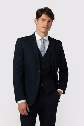 Antique Rogue Mens Slim Fit Navy Twill Jacket - Size size_50_chest_short