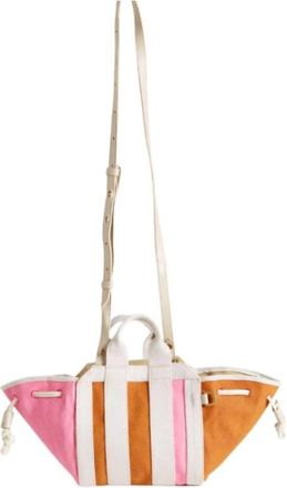 Inou&iuml; Editions Color Block Cruise Schoudertas - Dames - Shoppers - Veelkleurig - ONE Size - Katoen - Tassen