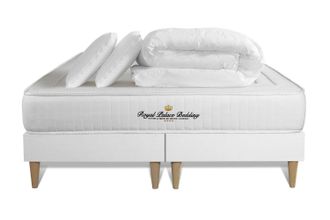 Royal Palace Bedding Pack Colch&oacute;n Blanco Muelles Y Viscoel&aacute;stica 2x100x200