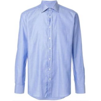 Etro Heren, Overhemden, Blauw, Maat: XL Katoen