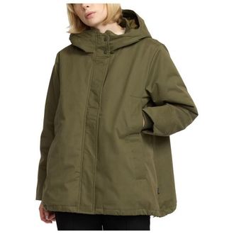 Selfhood Hooded Jacket Mantel für Damen | oliv