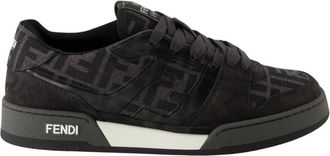Fendi Match Low-Top Sneakers - Heren - Sneakers - Zwart - 41 EU - Leer - Schoenen