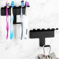 OEM Soporte De Pared Autoadhesivo De Pl&aacute;stico Con Gancho Para Estante De Ba&ntilde;o Y Ducha (negro) - Crezuo