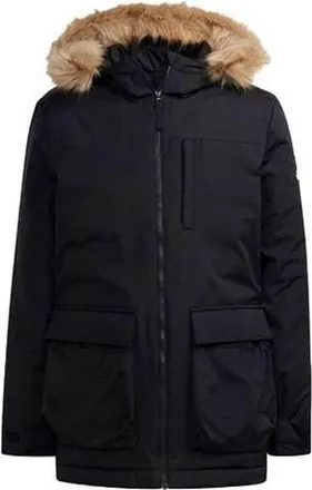 adidas Utilitas Hooded Parka Jacket Asia Sizing Black GT1699