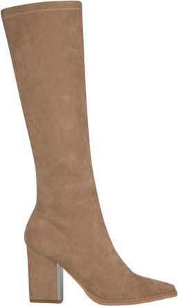 Alma En Pena Square Heel Boot - Dames - Laarzen met Hak - Beige - 36 EU - Schoenen