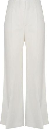 Chlo&eacute; Elevate Wide Leg Broek - Dames - Wijde Broeken - Wit - XS - Broeken