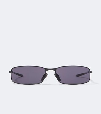 Balenciaga Logo rectangular sunglasses