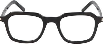 Saint Laurent Glasses, unisex, Black, Size: 49 MM Square Frame Eyeglasses SL 715