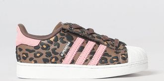 adidas Sneakers Superstar II da bambino con dettagli animalier e chiusura a velcro