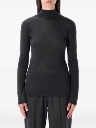 Fabiana Filippi long-sleeve turtleneck sweater - women - Cashmere/Silk - 38 - Grey