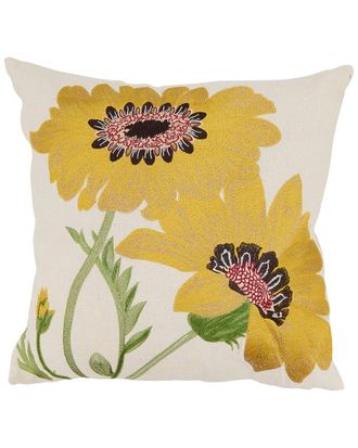 Saro Lifestyle Embroidered Pillow
