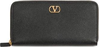 Valentino Garavani VLogo Signature Ritsportemonnee - Dames - Portefeuilles - Zwart - ONE Size - Leer - Accessoires