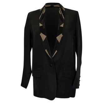 Iro Iro Anissa Embellished Blazer in Black Viscose