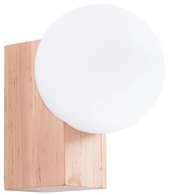 Sollux Lighting Design Wandlampe Bulbo - Holz