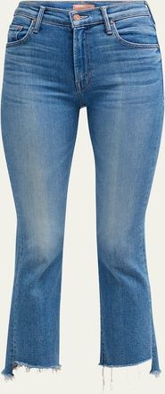 Mother The Insider Crop Step Fray Jeans