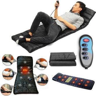 Trade Shop Trade Shop - Materassino Massaggiante Vibrante A 9 Zone Con 4 Aree Vibranti Massaggio Shiatsu