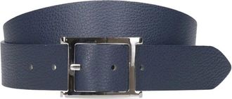 Orciani Micron Double Belt - Heren - Riemen - Blauw - 100 CM - Leer - Accessoires