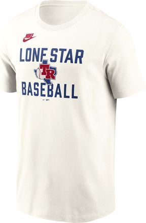 Nike Texas Rangers Cooperstown 70s Inspired Nike Mens MLB T-Shirt in White | N19911KT75-9V0