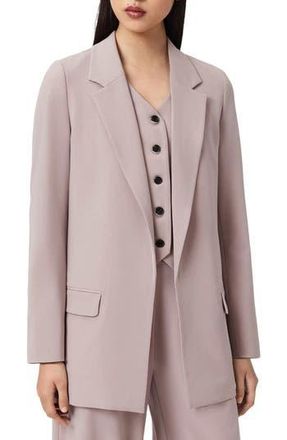 AllSaints Aleida Long Blazer in Lilac Purple at Nordstrom Rack, Size 10 Us / 14 Uk