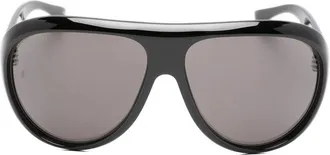 Gucci Logo-lettering Pilot-frame Sunglasses