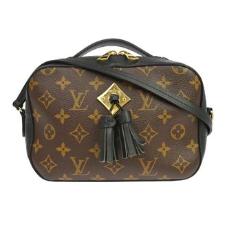Louis Vuitton Saintonge Monogram Canvas With Leather Brown Canvas Handbag (Pre-Owned)