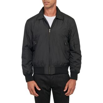 Brooklyn Brigade Solid Water Repellent Bomber Jacket in Black at Nordstrom, Size Xx-Large