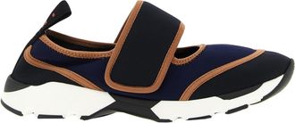 Marni Blue Polyamide Low Top Womens Sneakers