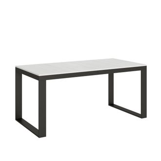 Itamoby Tavolo Da Pranzo Allungabile - Tecno - Bordo: Antracite - Colore: Noce - Dimensioni: 90x160/264
