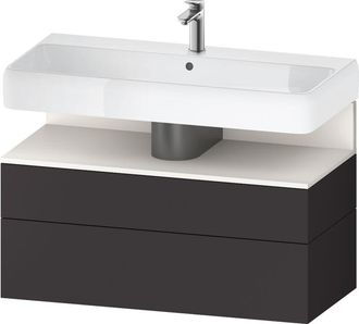 Duravit Duravit - Qatego Mueble Bajo Lavabo, 1 Extra&iacute;ble Y 1 Caj&oacute;n