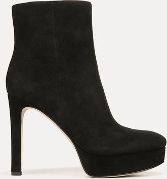 Veronica Beard Womens Dali Suede Platform Ankle Boots In Black