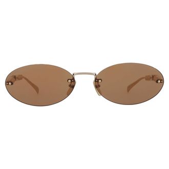 Gucci Brown Oval Ladies Sunglasses GG1922S 003 62