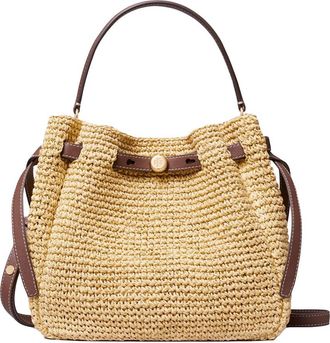 Tory Burch Natural Romy Small Bucket Bag