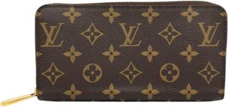 Louis Vuitton Monogram Brown Pvc Long Wallet (Bi-Fold) (Pre-Owned)