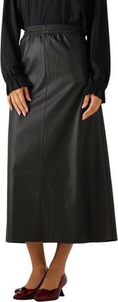 JapanTKY Konomi Maxi Rok - Dames - Midirokken - Zwart - XS - Polyester - Rokken