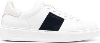 Woolrich leather low-top sneakers - men - Calf Leather/Rubber/Calf Suede/Calf Leather - 44 1/2 - Blue