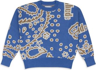 Rhude Blue Bandana Knit Sweater