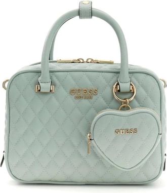 Guess Handbags, female, Blue, Size: ONE SIZE Atabey Box Satchel