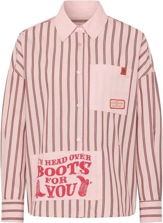 LeComte Rodeo Street Blouse - Dames - Overhemden - Roze - S - Katoen - Overhemden