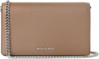 Michael Kors Jet Set Medium Crossbodytas van fijn generfd leer - Dames - Schoudertassen - Bruin - ONE Size - Leer - Tassen