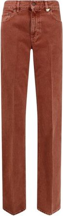 Chlo&eacute; Straight Jeans - Dames - Regular Fit Jeans - Bruin - W26 - Katoen - Jeans