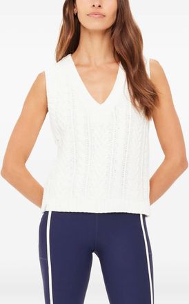 The Upside Espada Hermina top met V-hals - Beige