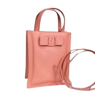 Ferragamo Pre-owned Tote Bags, female, Pink, Size: ONE SIZE Pre-owned Tote Bag