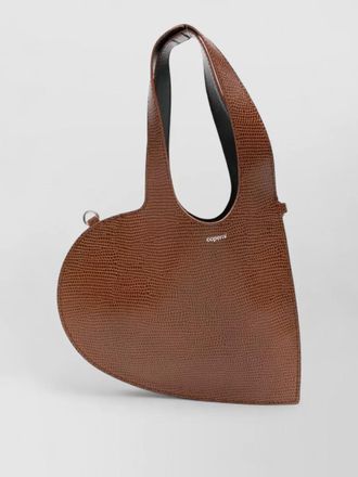 Coperni heart mini lizard leather tote bag