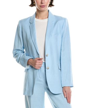 Anne Klein Linen-Blend Blazer