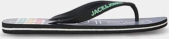 Jack & Jones Jack & Jones Palm Print Flip Flop - Navy